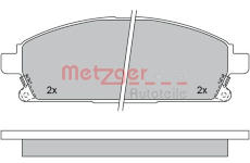 Sada brzdových destiček, kotoučová brzda METZGER 1170159