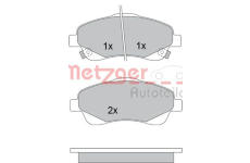 Sada brzdových destiček, kotoučová brzda METZGER 1170172