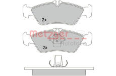 Sada brzdových destiček, kotoučová brzda METZGER 1170179