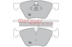 Sada brzdových destiček, kotoučová brzda METZGER 1170203