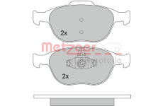Sada brzdových destiček, kotoučová brzda METZGER 1170241