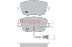 Sada brzdových destiček, kotoučová brzda METZGER 1170246