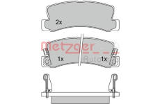 Sada brzdových destiček, kotoučová brzda METZGER 1170277