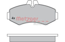 Sada brzdových destiček, kotoučová brzda METZGER 1170303