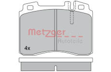 Sada brzdových destiček, kotoučová brzda METZGER 1170374