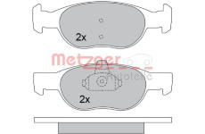 Sada brzdových destiček, kotoučová brzda METZGER 1170390
