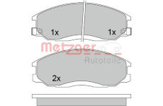 Sada brzdových destiček, kotoučová brzda METZGER 1170402