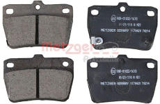 Sada brzdových destiček, kotoučová brzda METZGER AUTOTEILE 1170420