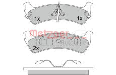 Sada brzdových destiček, kotoučová brzda METZGER 1170434