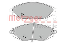 Sada brzdových destiček, kotoučová brzda METZGER 1170446