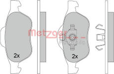 Sada brzdových destiček, kotoučová brzda METZGER 1170462