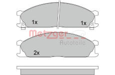 Sada brzdových destiček, kotoučová brzda METZGER 1170488