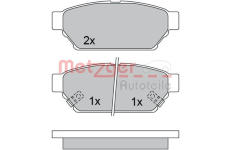 Sada brzdových destiček, kotoučová brzda METZGER 1170492