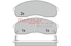 Sada brzdových destiček, kotoučová brzda METZGER 1170501