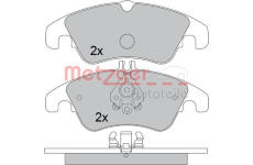 Sada brzdových destiček, kotoučová brzda METZGER 1170509