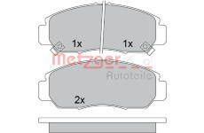 Sada brzdových destiček, kotoučová brzda METZGER 1170536