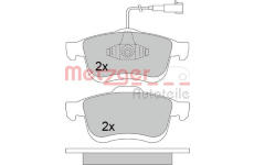 Sada brzdových destiček, kotoučová brzda METZGER 1170542