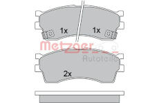Sada brzdových destiček, kotoučová brzda METZGER 1170548