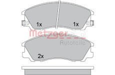 Sada brzdových destiček, kotoučová brzda METZGER 1170611