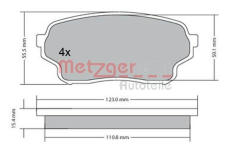 Sada brzdových destiček, kotoučová brzda METZGER 1170669