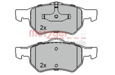 Sada brzdových destiček, kotoučová brzda METZGER 1170756