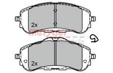 Sada brzdových destiček, kotoučová brzda METZGER 1170795