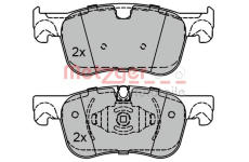 Sada brzdových destiček, kotoučová brzda METZGER 1170804