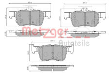 Sada brzdových destiček, kotoučová brzda METZGER 1170827