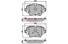 Sada brzdových destiček, kotoučová brzda METZGER 1170845