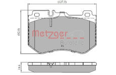 Sada brzdových destiček, kotoučová brzda METZGER 1170852