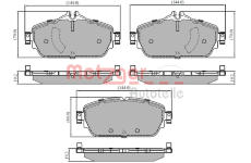 Sada brzdových destiček, kotoučová brzda METZGER 1170853