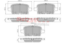 Sada brzdových destiček, kotoučová brzda METZGER AUTOTEILE 1170885