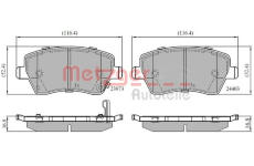 Sada brzdových destiček, kotoučová brzda METZGER 1170900