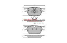 Sada brzdových destiček, kotoučová brzda METZGER AUTOTEILE 1170935