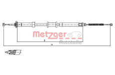 Tazne lanko, parkovaci brzda METZGER AUTOTEILE 12.0701