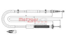 Tazne lanko, parkovaci brzda METZGER 12.0703