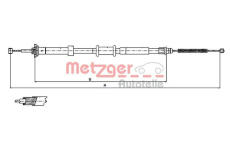 Tazne lanko, parkovaci brzda METZGER 12.0764
