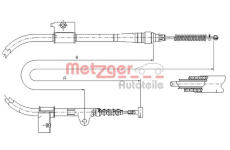 Tažné lanko, parkovací brzda METZGER 17.0333