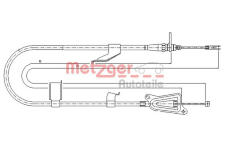 Tazne lanko, parkovaci brzda METZGER AUTOTEILE 17.0335