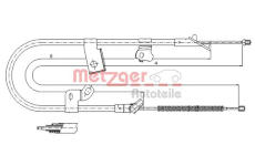 Tažné lanko, parkovací brzda METZGER AUTOTEILE 17.1079