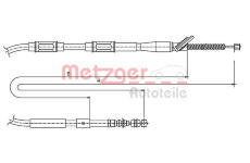 Tažné lanko, parkovací brzda METZGER 17.1446