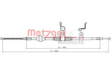 Tažné lanko, parkovací brzda METZGER 17.2295