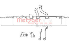 Tažné lanko, parkovací brzda METZGER 17.2580