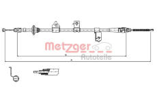 Tažné lanko, parkovací brzda METZGER 17.6027