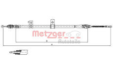 Tazne lanko, parkovaci brzda METZGER AUTOTEILE 17.6032