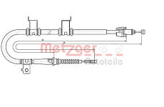Tažné lanko, parkovací brzda METZGER 17.6052