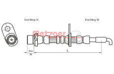 Brzdová hadice METZGER 4110029