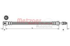 Brzdová hadice METZGER AUTOTEILE 4110120