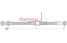 Brzdová hadice METZGER 4110218