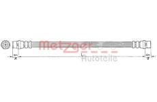 Brzdová hadice METZGER AUTOTEILE 4110364